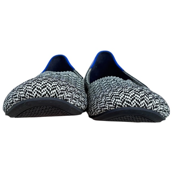 ROTHY'S THE FLAT 001-344 SLATE HERRINGBONE ROUND TOE SLIP ON BALLET FLAT - Picture 7 of 13